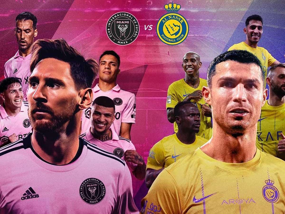 Leo Messi vs Cristiano Ronaldo game Al Nassr x Inter Miami FC to play
